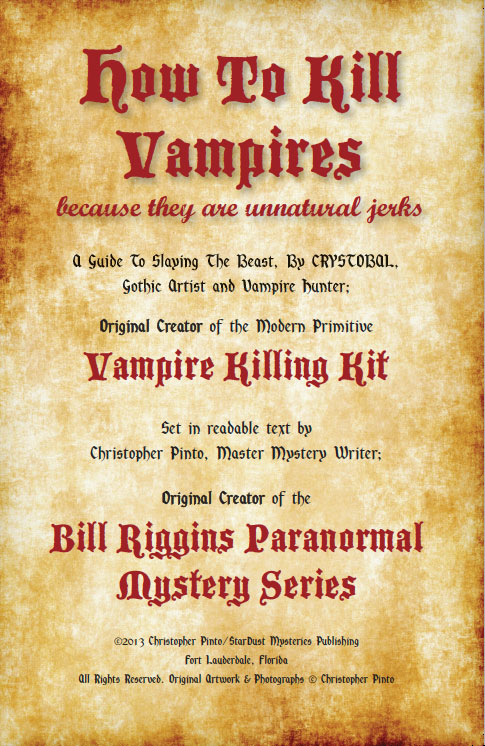 how-to-kill-vampires-book-page-one